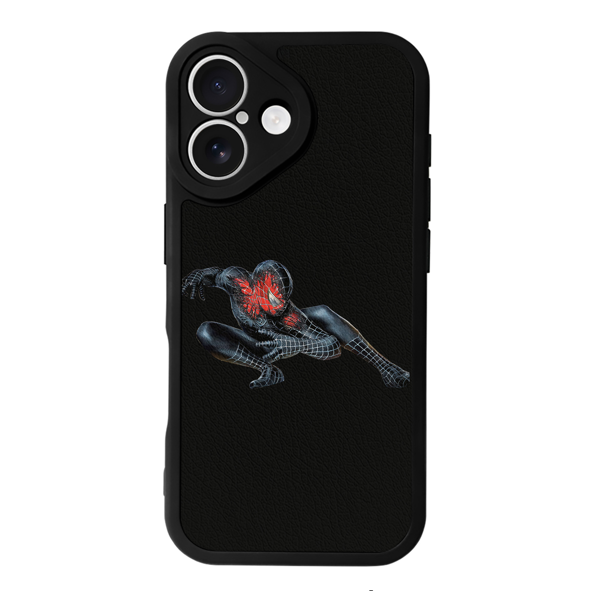 （画像用） Spider Man スパイダーマン 【iPhone 16シリーズ対応】シリコンスマホケース（レザー調） 材質：シリコン